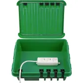 Heitronic Dribox gross grün 33 x 23 x 14 cm