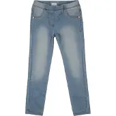 Minymo 5-Pocket-Jeans "5-Pocket-Jeans MIJegging", Mädchen, Gr. 92, N-Gr, blau (light dusty blau), Obermaterial: 80% Baumwolle CO. 19% Polyester PES. 1% Elasthan EL., Hosen 5-Pocket-Jeans