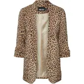 Pieces Blusenblazer "PCBOSELLA 3/4 PRINTED BLAZER NOOS" mit 3/4 Ärmel