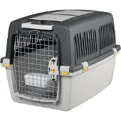 Trixie Gulliver, Fester Transportbox, Car pet carrier, Hund, 18 kg, Frontlader, Grau