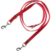 Hunter - Verstellbare Führleine Nylon - Hundeleine Gr Länge max. 200 cm - Breite 2,0 cm rot