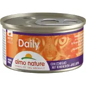 Almo Nature Daily Mousse mit Kaninchen Katzen-Nassfutter (85 g)