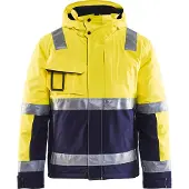 Blakläder Warnschutz Winterjacke, gelb / marineblau, Unisex-Grösse: M