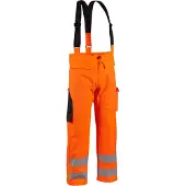 Blakläder unisex Warnschutz-Latzhose 1302 orange Grösse XL