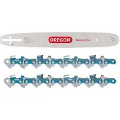 Oregon Schienen-Ketten-Set 1+2 AdvanceCut mit 1 Führungsschiene und 2 Sägeketten 325", 1.3 mm, 33 cm, 56 Tgl.