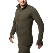 Woolpower Jacke Unisex Full Zip Jacket 400 Pine Green-M