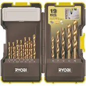 Ryobi 5132004390 RAK19HSS2 19-teiliger HSS-Bohrersatz