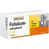 Ratiopharm Folsäure-5 mg Tabletten 100 St