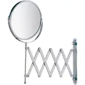 Wenko Kosmetik Schmink Spiegel Teleskop Wand Bad WC Make UP 3-fach Vergrößerung