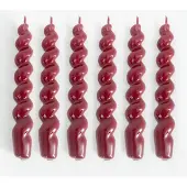 Sissy-Boy Gedrehte Kerzen 18 Cm - Bordeauxrot