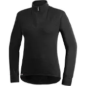 Woolpower Skipullover Zip Turtleneck 200 Schwarz-M