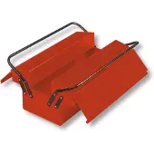 Bahco Metallwerkzeugkasten Mit Der Möglichkeit Ein Vorhängeschloss Anzubringen 275 Mmx210 Mmx435 Mm 3 Fächer