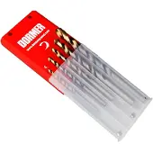DORMER Spiralbohrersatz A089 DIN 338 Typ N Nenn-Ø 4/5/6/8/10 HSS 5 teilig Kunststoffkassette