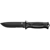 Gerber Strongarm Messer, schwarz, Wellenschliff