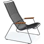 Houe CLICK Relaxsessel Lounge Chair Bambusarmlehnen Stahlgestell