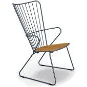 Houe PAON Loungesessel Bambus/Stahlgestell