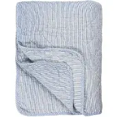 Ib Laursen Quilt gestreift in blau | Gr.: onesize