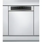 Whirlpool WBC3C26X, Teilintegriert, Standardgröße (60 cm), Schwarz, Edelstahl, 14 Maßgedecke, C