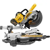 DeWalt - 54 V XR FLEXVOLT BRUSHLESS radiale Gehrungssäge 250 mm + 2 x 2 Ah Batterien + Ladegerät - - DCS727T2-QW
