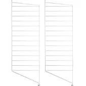 String - Bodenleiter für Regal 85 x 30 cm (2er Set), weiß