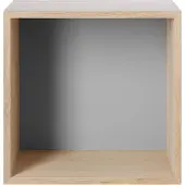 Muuto - Mini Stacked Storage System Medium Oak Light Grey Muuto