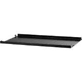 String - Metallboden mit niedriger Kante, 58 x 30 cm, schwarz