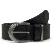 Tom Tailor Ledergürtel "TTSANDRA" 3,5 cm breiter Damengürtel, genarbte Oberfläche, Schließe silberfarben