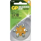 GP Hearing Aid ZA10, Einwegbatterie, PR70, Zink-Luft, 1,4 V, 6 Stück(e), 3,6 mm