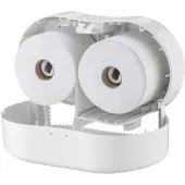 Plastiqline Toilettenpapierspender für 2 Rollen weiß