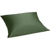 Yumeko Kissenbezug Baumwollsatin 50x60 Grün - Eco, Bio & Fairtrade