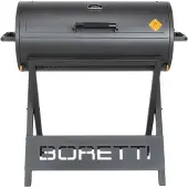Boretti Barilo 2.0, Grill, Holzkohle, 3 Zone(n), Fass, Gitter, Anthrazit