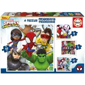 Educa Spidey seine Super-Freunde - Progressive Puzzles