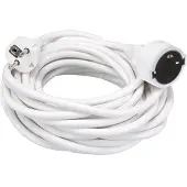 Velleman VERLÄNGERUNGSKABEL - 10 m - WEIss - 3G1.5 - SCHUTZKONTAKT (DEUTSCHES SYSTEM)