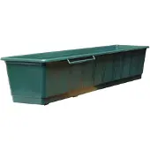 Geli Blumenkasten Standard, eckig, 80x17,5x14,5 cm, aus Kunststoff in grün