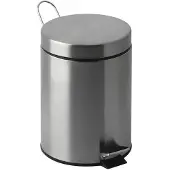EKO Tritt-Mülleimer 5 Liter - Edelstahl