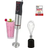 ProfiCook Stabmixer-Set PC-SMS 1226 Edelstahl, Handmixer, elektrischer Pürierstab und Schneebesen, 1.000 Watt