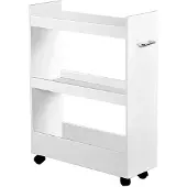 Kesper 24852, Bodenstehend, 3 Regale, Weiß, Stahl, 600 mm, 220 mm