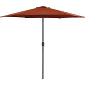 vidaXL Sonnenschirm mit Aluminium-Mast 270x246 cm Terrakotta