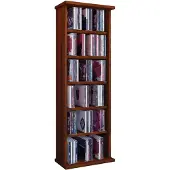 Hioshop CD/DVD Regal "Vostan" ohne Glastür - Farbe: kern-nussbaum