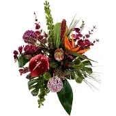 Driesprong Collection Seidenblumenstrauß mit Orchidee Kunstpflanze exkl. Vase Kollektion (mix)
