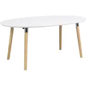 Actona Ausziehbarer Esstisch Benjamin 170/270x100cm - weiß/ Eiche
