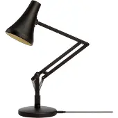 Anglepoise 90 Mini Mini Tischleuchte Carbon Black - , 90 Mini Mini, dimmbar, Schwarz, für Arbeitszimmer / Büro, Metall, Industrielles Design