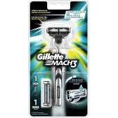 Gillette Mach3 Rasierer, Schwarz, Edelstahl, 1 Stück(e)