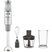 Moulinex Quickchef, Pürierstab, 0,8 l, Pulsfunktion, 1000 W, Grau, Edelstahl