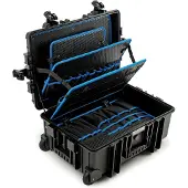 Diesella A/S Cases JUMBO 6700, Schwarz, Polypropylen (PP), 54 Taschen, Staubresistent, Schockresistent, Spritzwassergeschützt, 609 mm, 428 mm