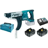 Makita DFR550RTJ Schnelles Schrauben mit Zuführautomatik
