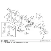 Shimano XTR RD-M985-GS Kettenleitblech Außen für Schaltwerk 2023 Schaltungsteile & Zubehör