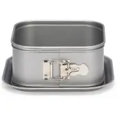 Patisse Sprungform quadratisch 16 cm Edelstahl silbergrau