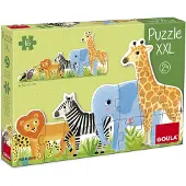 Jumbo Goula Puzzle XXL Dschungel, von klein bis groß - 16 Teile