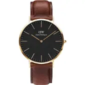 Daniel Wellington Classic Black St. Mawes Gold